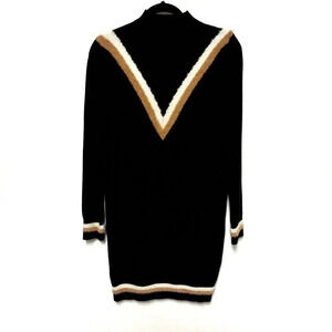 NWT $108 Karlie Varsity Turtleneck Sweater Dress - Autumn Cozy